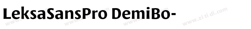 LeksaSansPro DemiBo字体转换